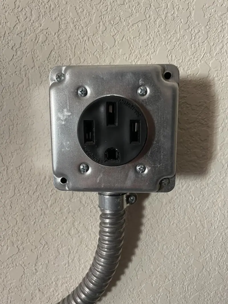 NEMA 14-50 outlet installed for Electrical Panel Upgrade in Pierson